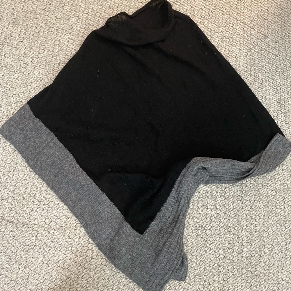 Luxury wool and lana poncho/wrap
